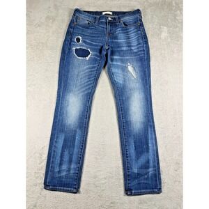 Madewell Women's Slim Boyjean Rip Repair Distressed Jeans Medium Wash Size 26
